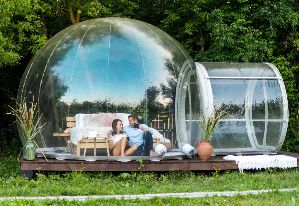 bubble clear tent